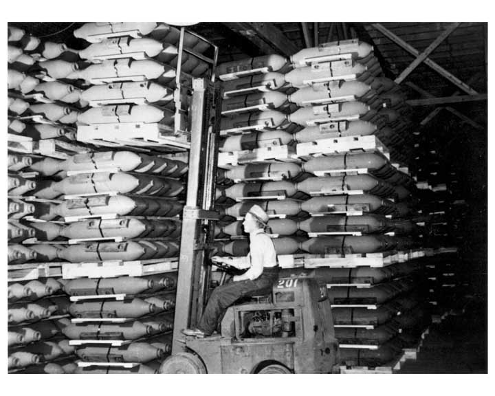 From March 1942 to September 1945, over 45.2 million units of ammunition were loaded and assembled at Redstone, the only government-owned and operated arsenal established by the Ordnance Department during WWII.
